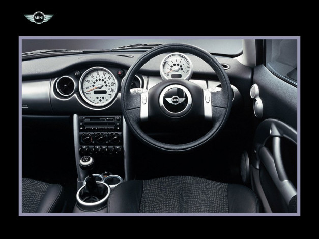 Обои картинки фото mini, one, автомобили, спидометры, торпедо