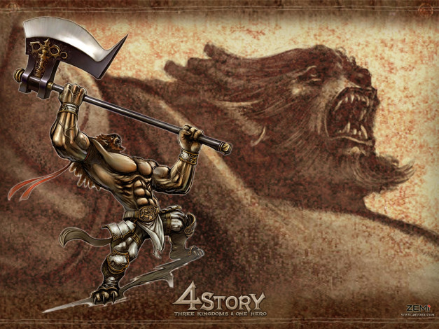 Обои картинки фото story, jnline, видео, игры, 4story, three, kingdoms, one, hero