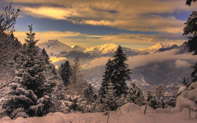 Обои картинки фото природа, зима