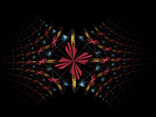 Картинка 3д графика fractal фракталы фон узор