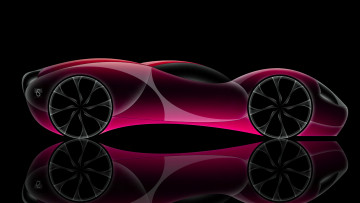 Картинка 3д графика modeling моделирование розовая