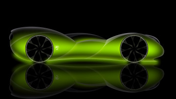 Картинка 3д графика modeling моделирование зеленая