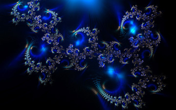 Картинка 3д графика fractal фракталы фон узор