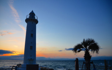 Картинка природа маяки закат