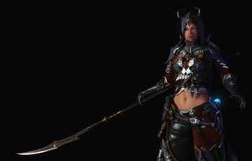 Картинка 3д графика fantasy фантазия девушка амазонка воительница