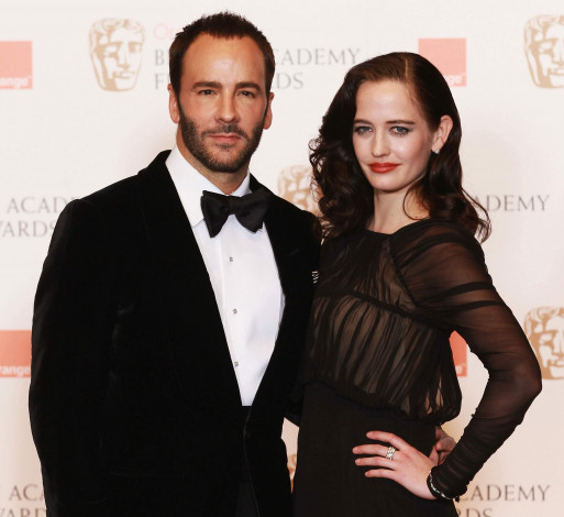 Обои картинки фото tom, ford, and, eva, green, разное, знаменитости, ева, грин, том, форд