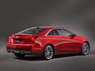 Картинка автомобили cadillac ats coupe 2014г красный