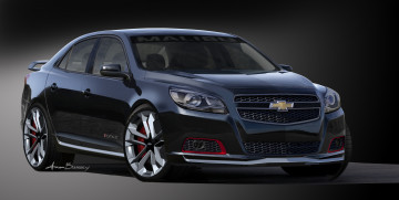Картинка 2012+sema-malibu-turbo-perf+concept автомобили 3д chevrolet malibu sema