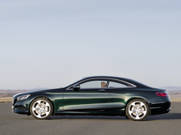 Обои картинки фото автомобили, mercedes-benz, c217, 2014г, 4matic, coupе, s, 500