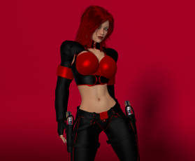 Картинка 3д+графика люди+ people девушка взгляд фон