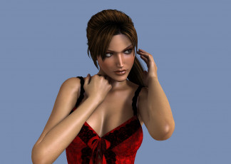 Картинка 3д+графика люди+ people девушка взгляд фон