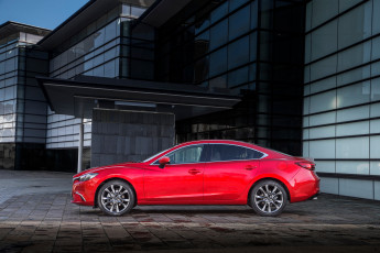 Картинка автомобили mazda mazda6 красный 2015г gj uk-spec sedan