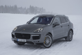 обоя автомобили, porsche, turbo, s, серый, 2015г, 958, cayenne