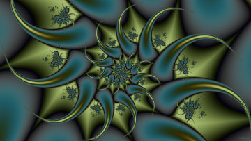 Картинка 3д+графика фракталы+ fractal узор фон цвета