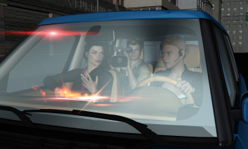 Картинка diamonds+shine 3д+графика фантазия+ fantasy люди автомобиль