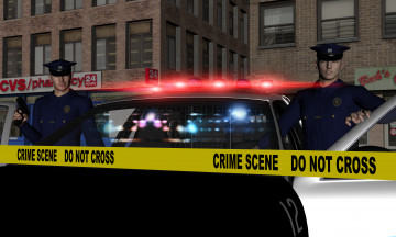 Картинка diamonds+shine 3д+графика фантазия+ fantasy полиция оцепление