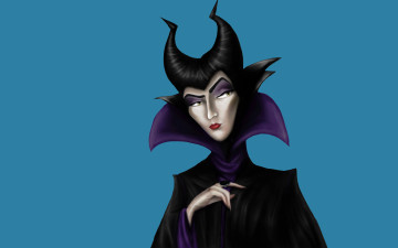 Картинка рисованное минимализм девушка maleficent малефисента