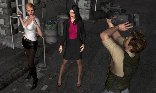 Обои картинки фото diamonds shine, 3д графика, фантазия , fantasy, взгляд, кинокамера, девушки, фон