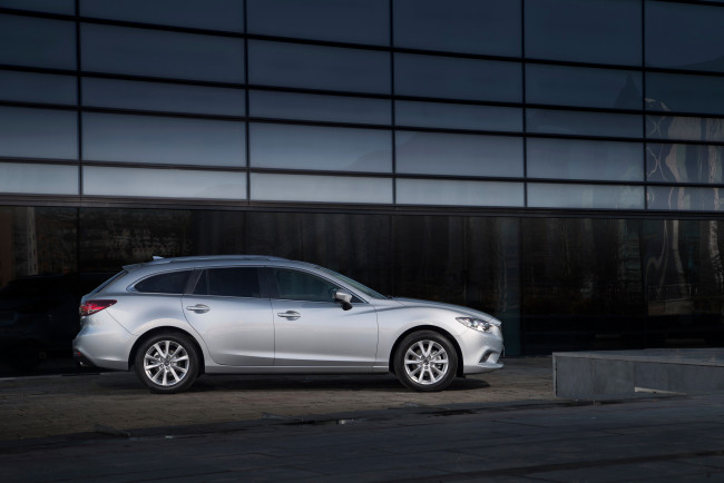 Обои картинки фото автомобили, mazda, wagon, uk-spec, mazda6, 2013г, gj