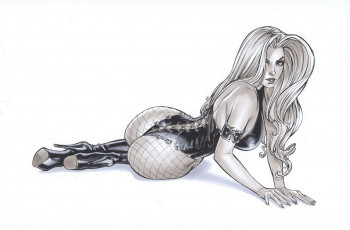 Картинка рисованное люди корсет девушка взгляд фон elias+chatzoudis