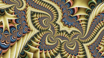 Картинка 3д+графика фракталы+ fractal фон узор цвета