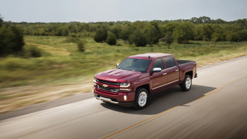 Картинка автомобили chevrolet дорога шоссе скорость бордовый ltz z71 трасса silverado шевроле