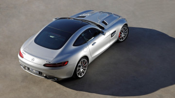 Картинка автомобили mercedes-benz серебристый мерседес gt тень amg