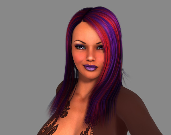 Обои картинки фото 3д графика, портрет , portraits, фон, взгляд, девушка