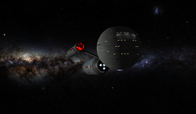 Обои картинки фото космос, арт, вселенная, полет, космический, корабль
