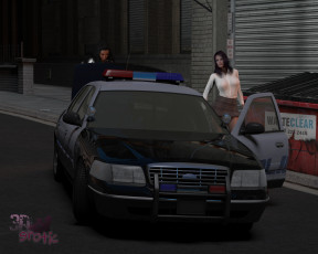 Картинка 3д+графика люди-авто мото+ people-+car+ +moto девушка взгляд фон