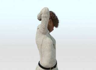 обоя 3д графика, люди , people, фон, взгляд, девушка