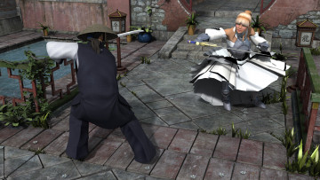 Картинка 3д+графика фантазия+ fantasy девушка взгляд фон оружие