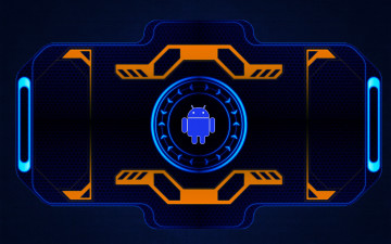 Картинка компьютеры android фон логотип