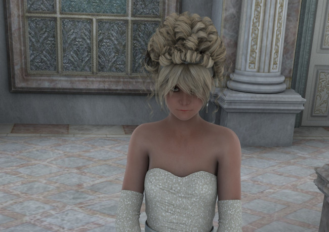 Обои картинки фото 3д графика, люди , people, девушка, взгляд, фон