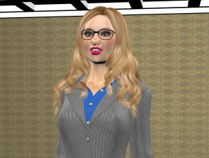 Картинка 3д+графика люди+ people фон девушка взгляд