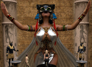 Картинка 3д+графика фантазия+ fantasy девушка фон взгляд