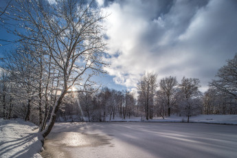 Картинка природа зима простор