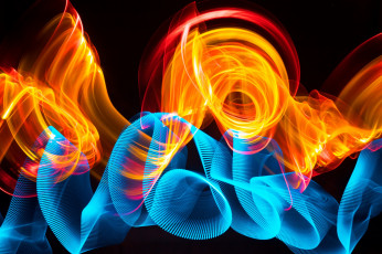 Картинка 3д+графика абстракция+ abstract полосы яркость узор абстракция темный фон