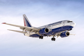 Картинка boeing+737-7k9 авиация пассажирские+самолёты авиалайнер