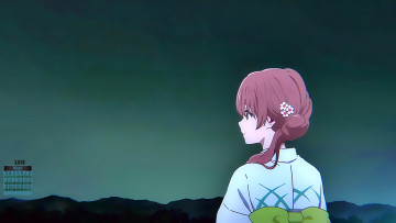 Картинка календари аниме ночь профиль взгляд девушка 2018