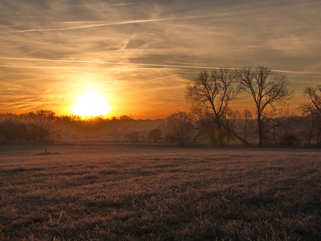 Обои картинки фото природа, восходы, закаты, простор