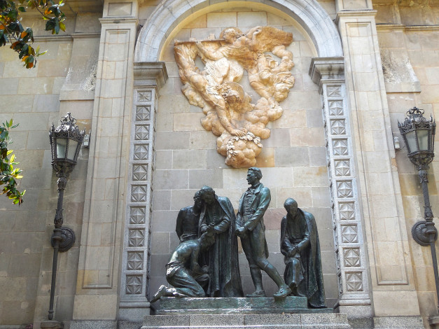 Обои картинки фото города, - памятники,  скульптуры,  арт-объекты, фонарь, мужчина