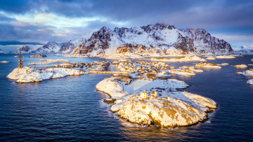 Картинка города -+пейзажи норвегия лофотенские острова