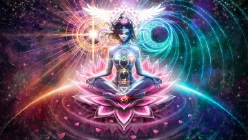 Картинка фэнтези маги +волшебники девушка фон магия