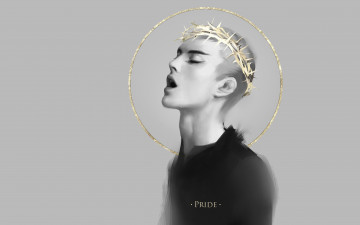 Картинка рисованное люди парень венец грех гордыня