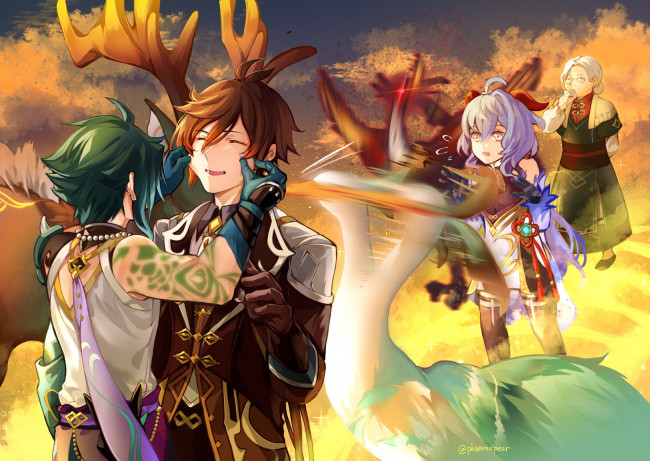 Обои картинки фото аниме, genshin impact, genshin, impact