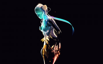 Картинка фэнтези девушки девушка краски