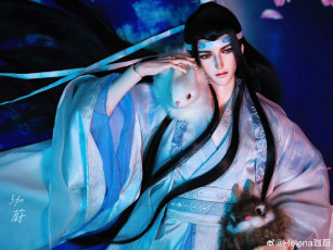 обоя разное, куклы, кукла, лань, ванцзи, кролик