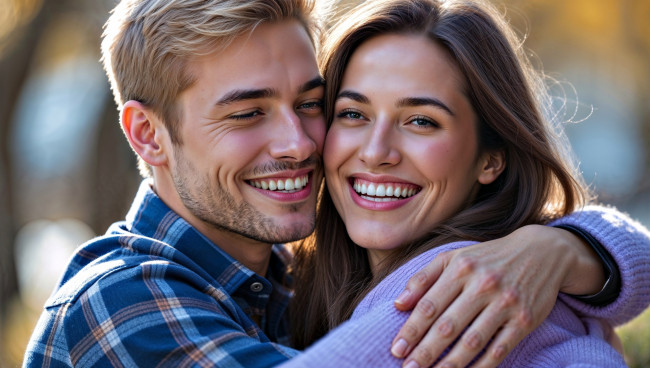 Обои картинки фото 3д графика, портреты и лица , portraits and faсes, мужчина, женщина, влюбленные, улыбки