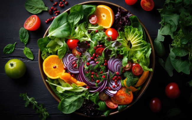 Обои картинки фото 3д графика, еда-, food, салат